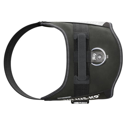 JULIUS-K9 IDC® Power Harness – Adjustable Dog Harness with Reflective Straps, Durable Control Handle, Black