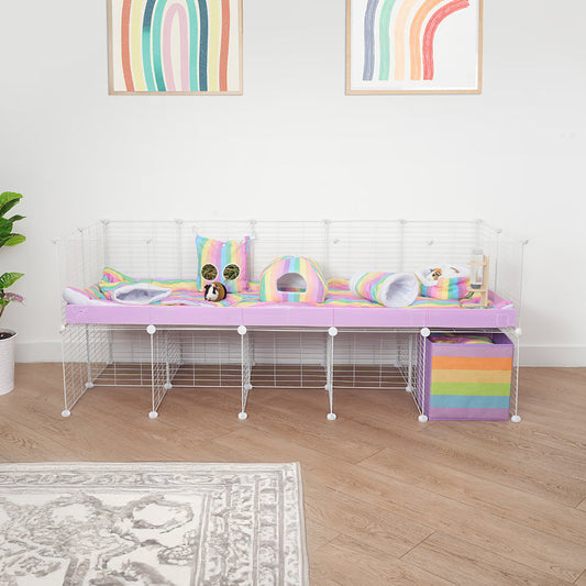 C&C 5x2 Small Animal Cage with Stand – Spacious Modular Habitat for Guinea Pigs, Rabbits & Small Pets