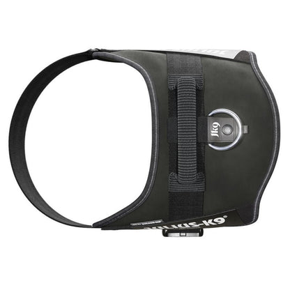 JULIUS-K9 IDC® Power Harness – Adjustable Dog Harness with Reflective Straps, Durable Control Handle, Black